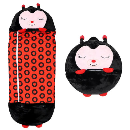 Kids Cuddle Cushion Plush Sleeping Bag