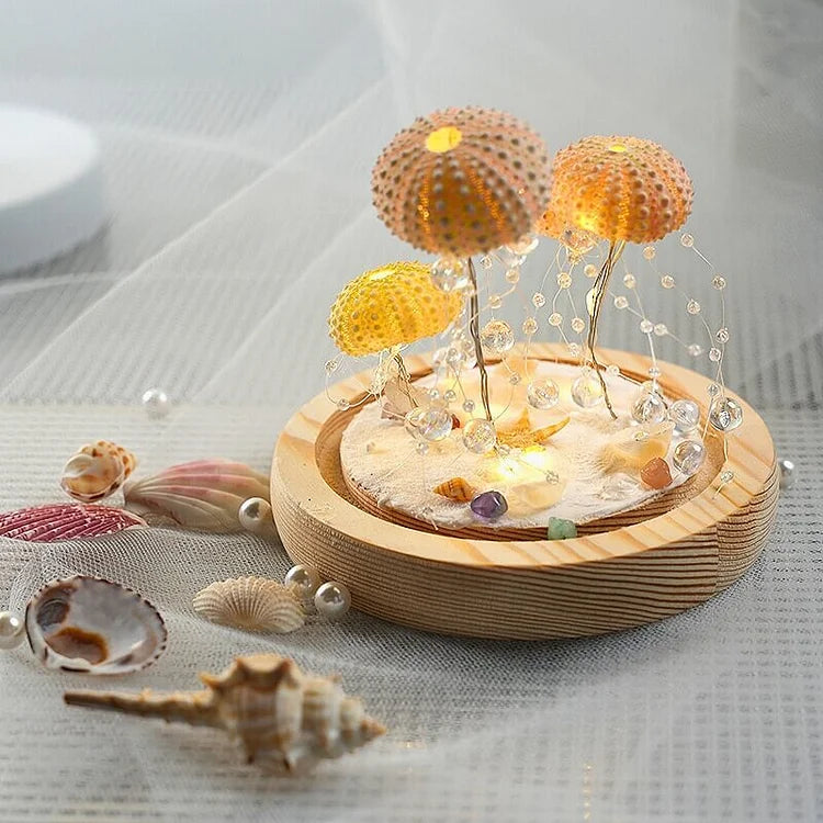 Table Lamp with Vintage Glass Dome Design