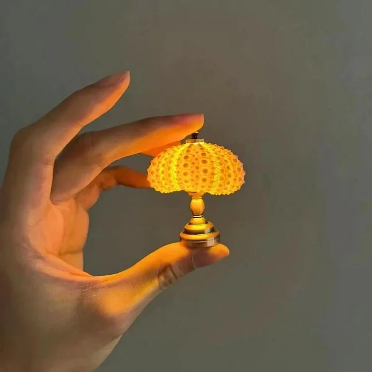Table Lamp with Vintage Glass Dome Design