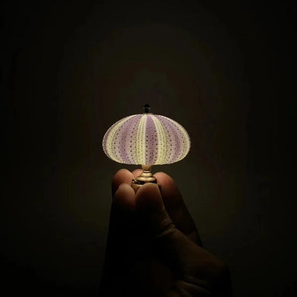 Table Lamp with Vintage Glass Dome Design
