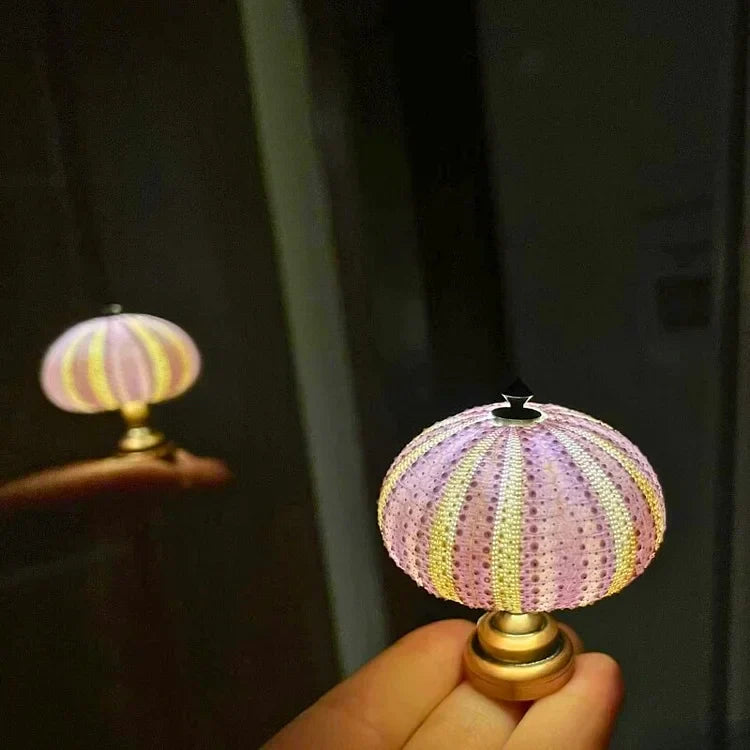 Table Lamp with Vintage Glass Dome Design