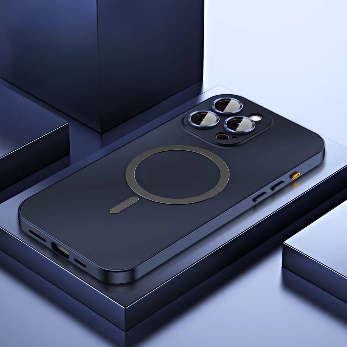 Phone Case Magnetic Metal Slim Protective Cover