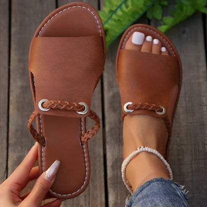 Avyn | Braided Slide Sandals