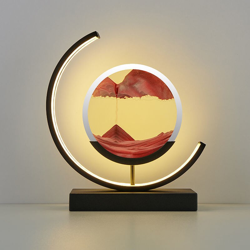Table Lamp Modern LED Sand Art Light