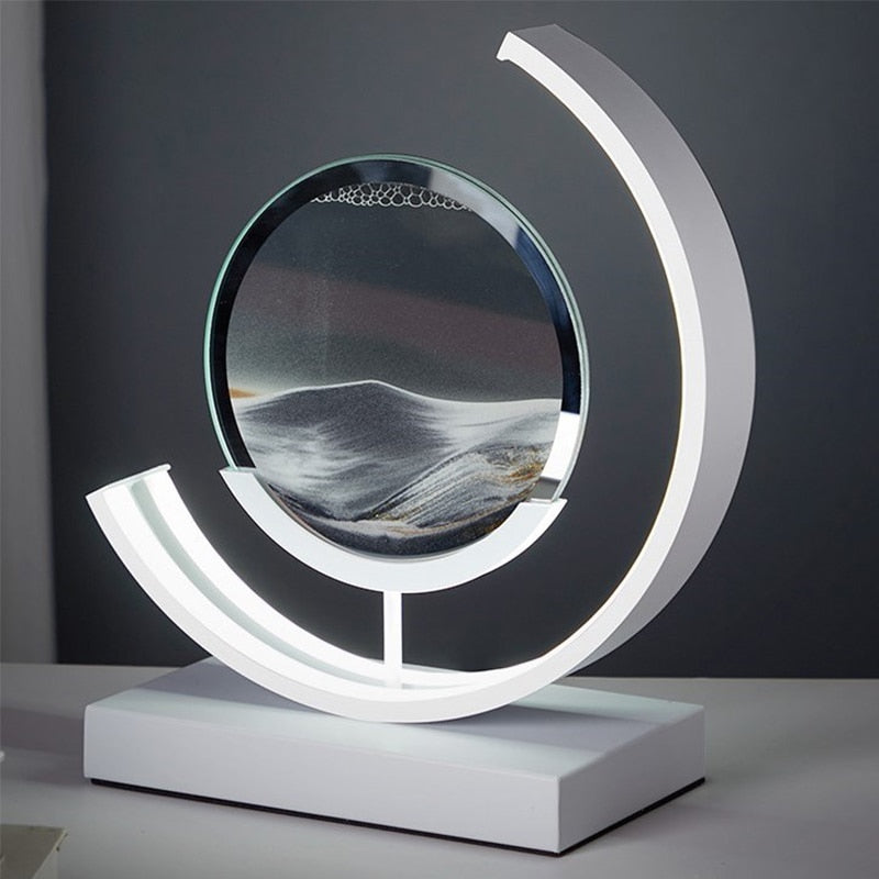 Table Lamp Modern LED Sand Art Light