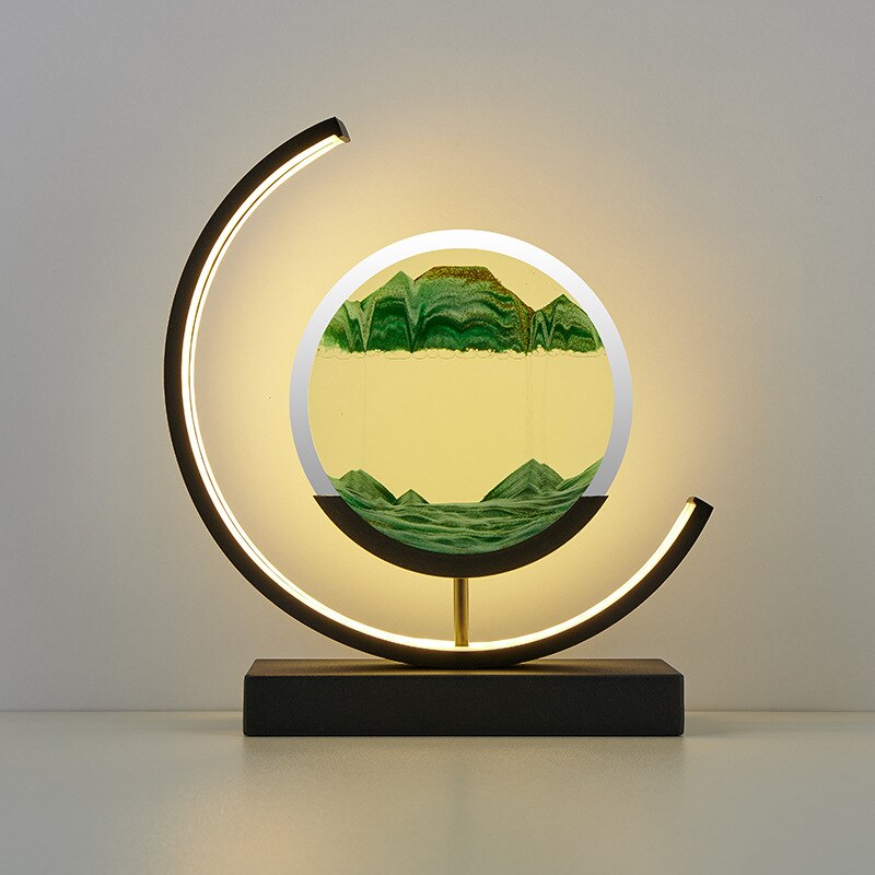 Table Lamp Modern LED Sand Art Light