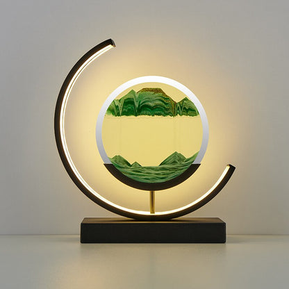 Table Lamp Modern LED Sand Art Light