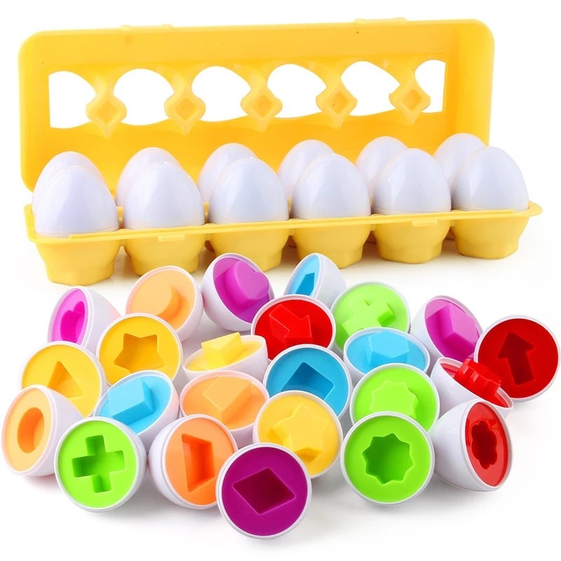 Educational Toys Shape Colour Matching Eggs