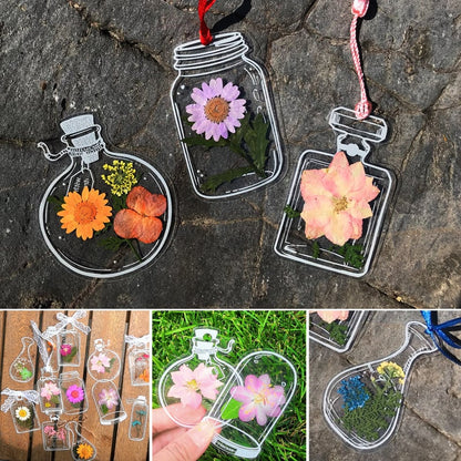 Dried Flower Bookmarks Set (15 + 15)