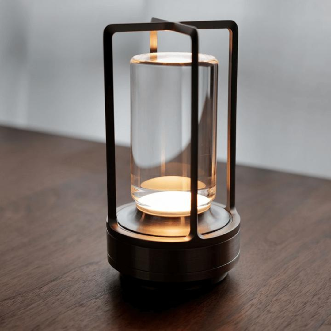 LED Candle Effect Crystal Table Lamp
