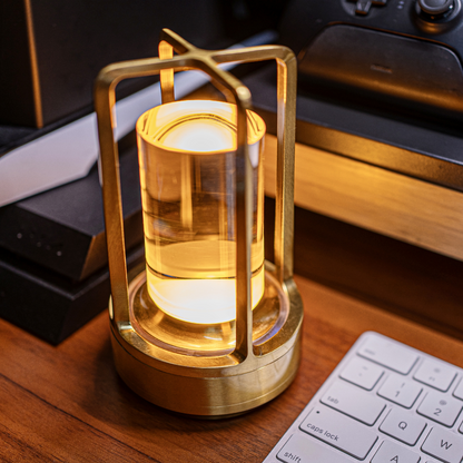 LED Candle Effect Crystal Table Lamp