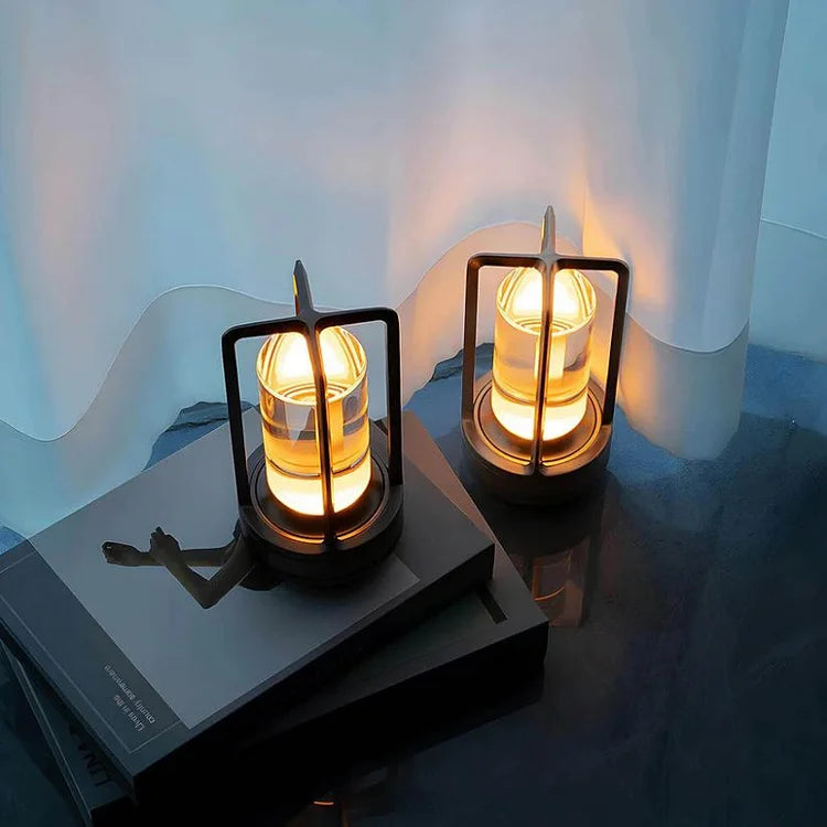 LED Candle Effect Crystal Table Lamp