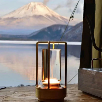 LED Candle Effect Crystal Table Lamp
