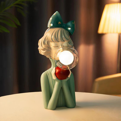 Table Lamp Modern Resin Girl Design Light