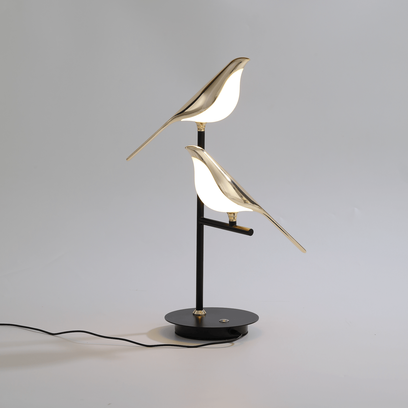 LED Table Lamp Modern Metal Bird Design