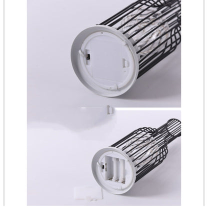 Table Lamp with Modern Black Metal Design