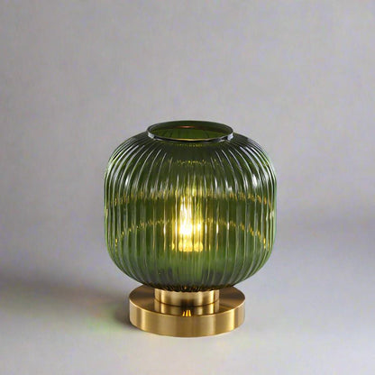 Table Lamp Modern Glass Shade Bedside Light
