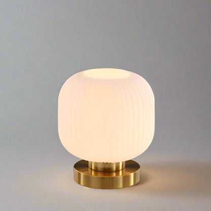 Table Lamp Modern Glass Shade Bedside Light