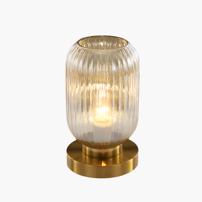 Table Lamp Modern Glass Shade Bedside Light