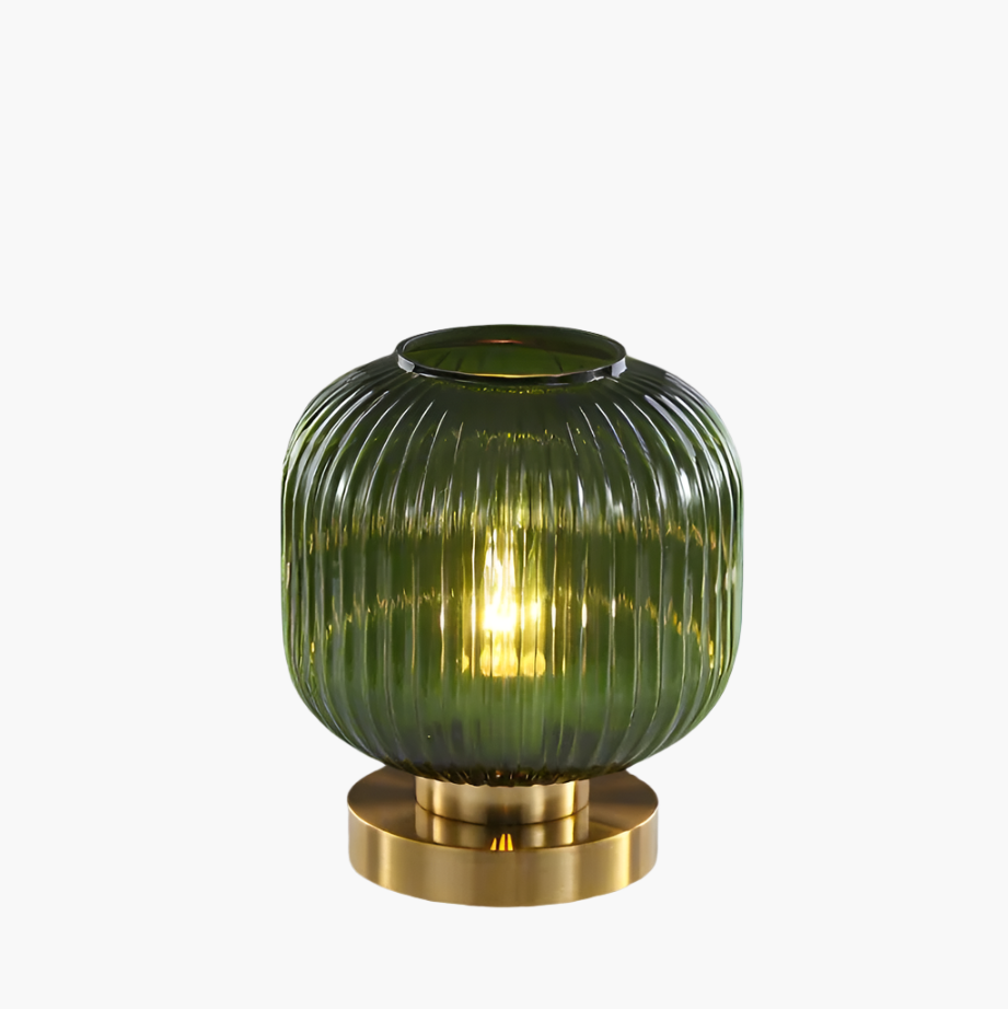 Table Lamp Modern Glass Shade Bedside Light