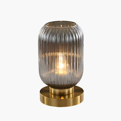 Table Lamp Modern Glass Shade Bedside Light