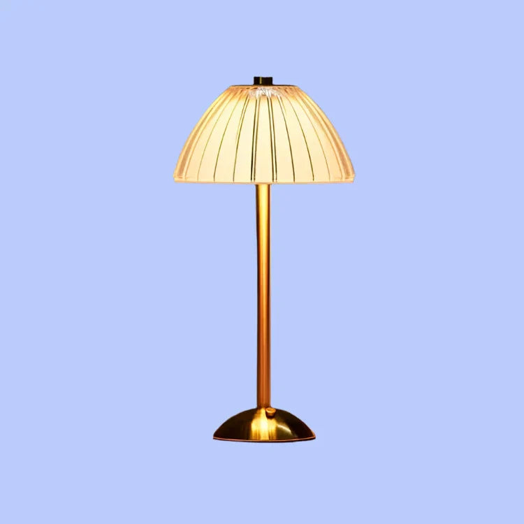 Table Lamp with Crystal Shade and USB Charging
