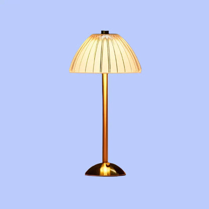 Table Lamp with Crystal Shade and USB Charging