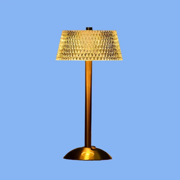 Table Lamp with Crystal Shade and USB Charging