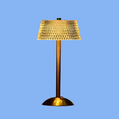 Table Lamp with Crystal Shade and USB Charging