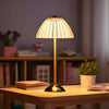 Table Lamp with Crystal Shade and USB Charging
