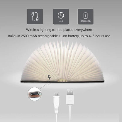 Table Lamp Foldable LED Book Light Design