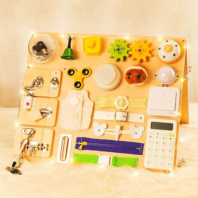 Wooden Montessori Learning Activity Board
