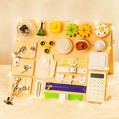 Wooden Montessori Learning Activity Board