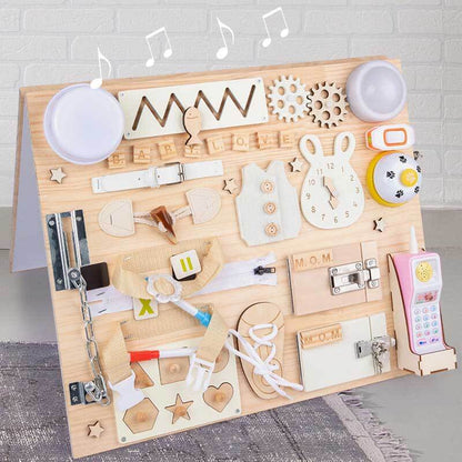 Wooden Montessori Learning Activity Board