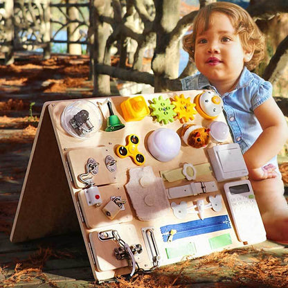 Wooden Montessori Learning Activity Board