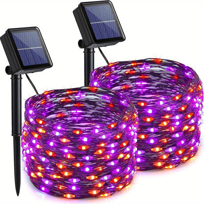 Outdoor Solar Powered Red Fairy Lights