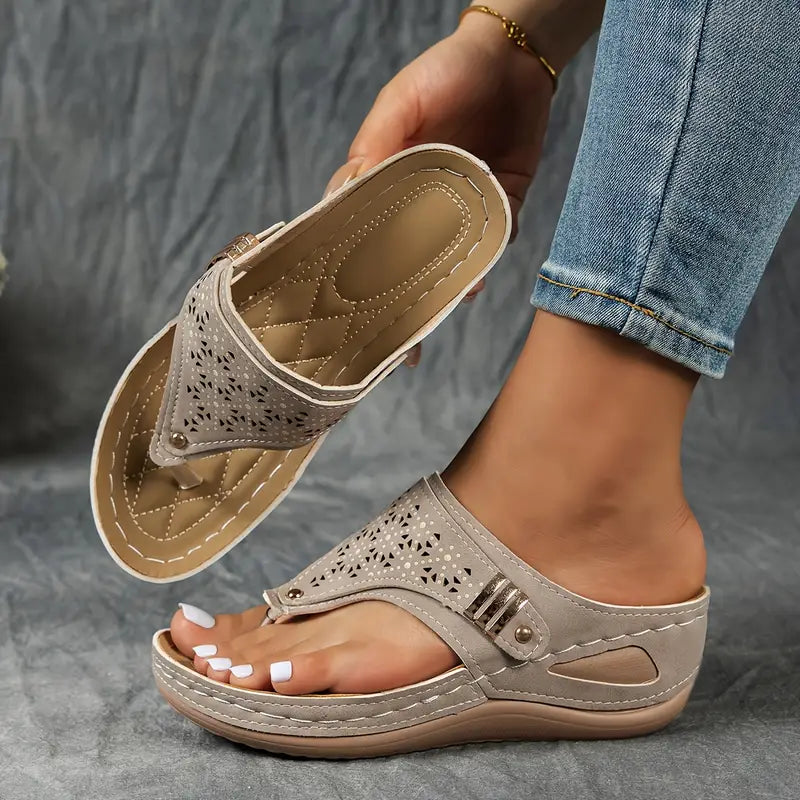 Malina OrthoSole Supportive Classic Sandal - Orthopedic Support and Relief, Comfort