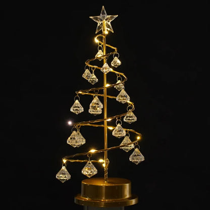 Christmas Table Lamp with LED Spiral Design