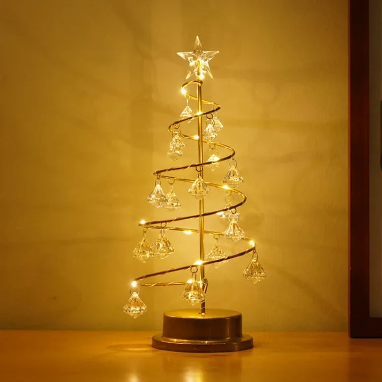 Christmas Table Lamp with LED Spiral Design