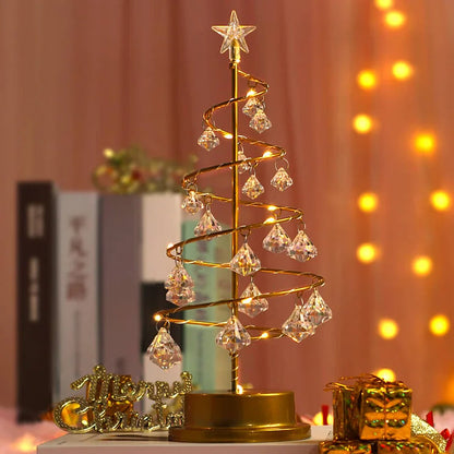 Christmas Table Lamp with LED Spiral Design
