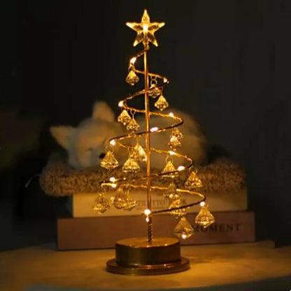 Christmas Table Lamp with LED Spiral Design