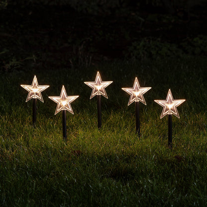 Christmas Decorations Star Garden Stake Lights