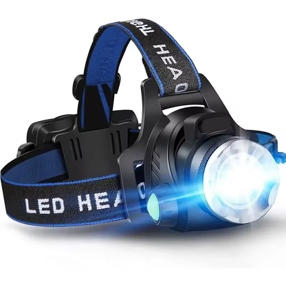 Head Torch | Rechargeable Waterproof Zoomable LED Headlamp