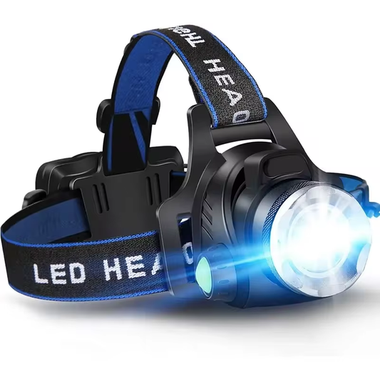 Head Torch | Rechargeable Waterproof Zoomable LED Headlamp