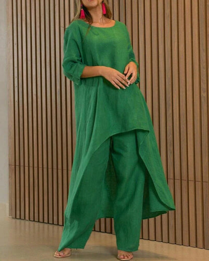 Sam Dress | Casual Two-Piece Set in Solid Colors