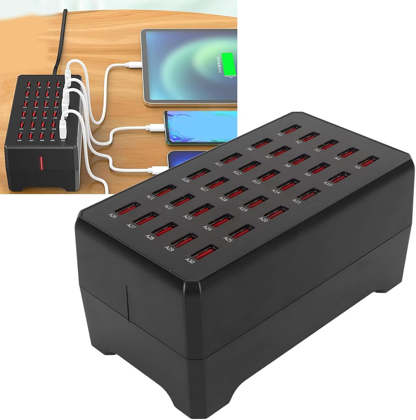 USB Multi-Port Desktop Charging Station