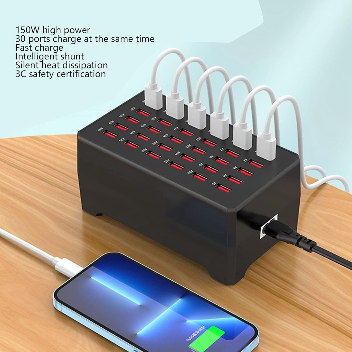 USB Multi-Port Desktop Charging Station