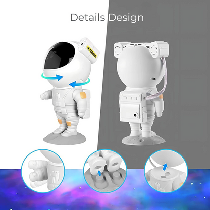 Star Projector Astronaut Galaxy Night Light