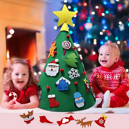 Christmas Decorations Felt Toddler Activity Tree