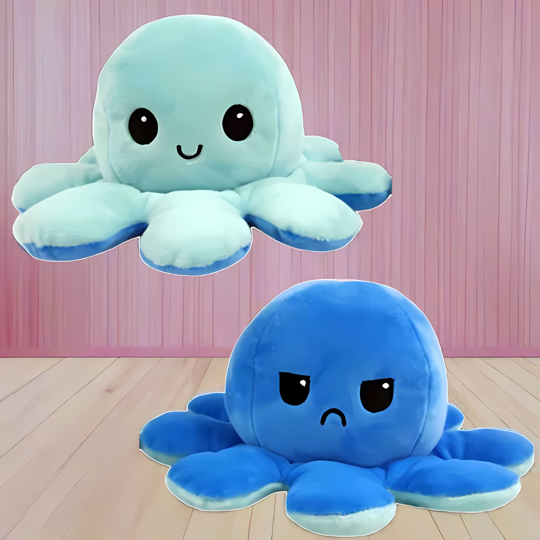 Reversible Plush Octopus Soft Toy